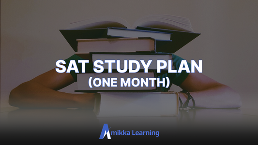 The Best 1 Month SAT Study Plan