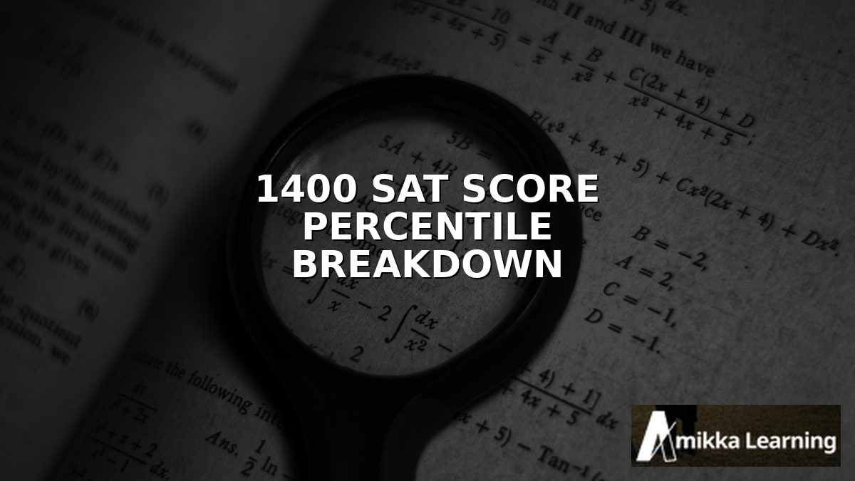 What Percentile Is a 1400 on the SAT in 2026? Score Breakdown